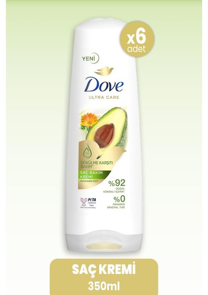 Ultra Care Saç Kremi Avokado Özü 350 Ml X 6 Adet