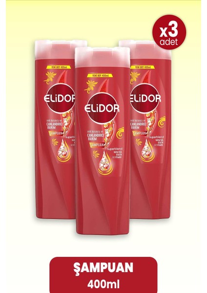 Superblend Şampuan Renk Koruyucu Ve Canlandırıcı Bakım 400 Ml X 3 Adet,