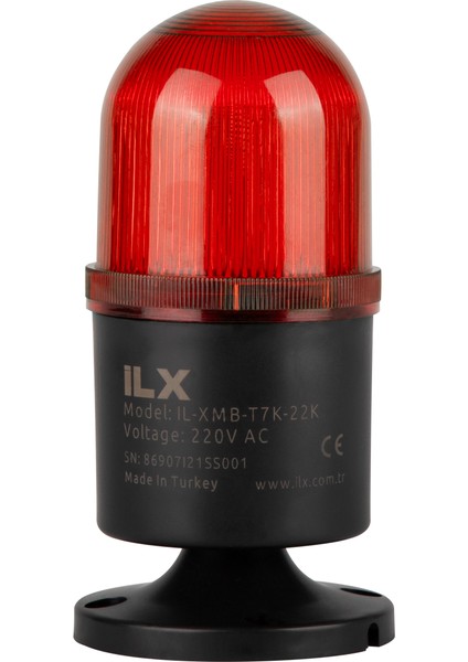 Sesli Ikaz Lambası - Ø70 T7K Multi Serisi 24 Vdc-Ses Var-24 Vdc