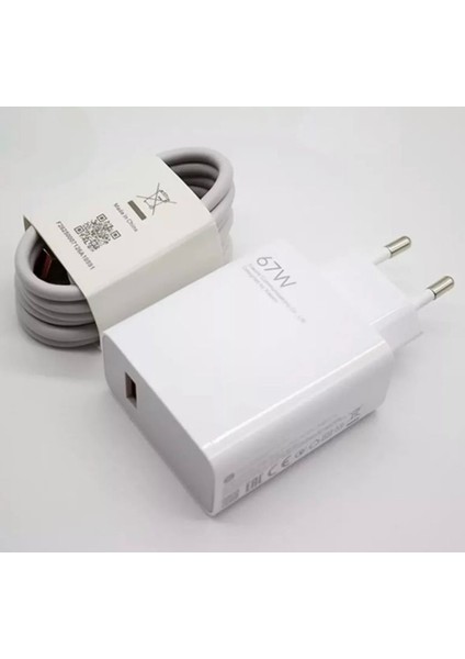 Xiaomi 67 Watt Hızlı Şarj Aleti Cihazı Redmi Type-C Data Kablo