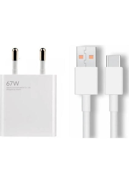 Xiaomi 67 Watt Hızlı Şarj Aleti Cihazı Redmi Type-C Data Kablo