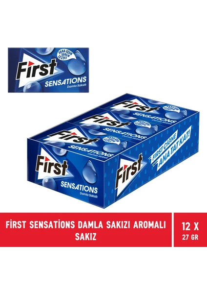 Sensations Damla Sakız Aromalı Sakız 27 gr - 12 Adet