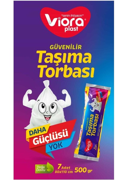 Taşıma Torbası 80X110 cm 7 Adet "daha Güçlüsü Yok"