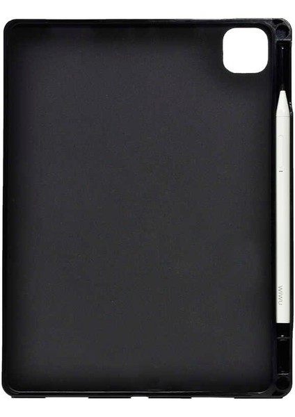 Ipad Pro 12.9 2020 4.nesil Kalemli Silikon Kılıf A2229 A2069 A2232 A2233 (K-T-S)