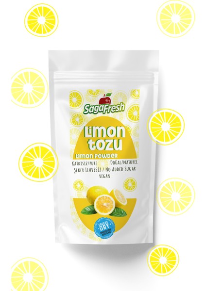 Dondurularak Kurutulmuş Limon Tozu 25g