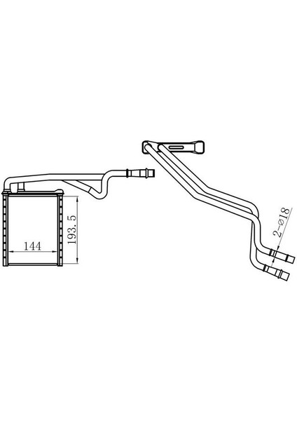 Kalorıfer Radyatoru B Orulu Ford Transıt Courıer-Bmax 1.5 Tdcı 6278082 Orıs KFR082026 Oem