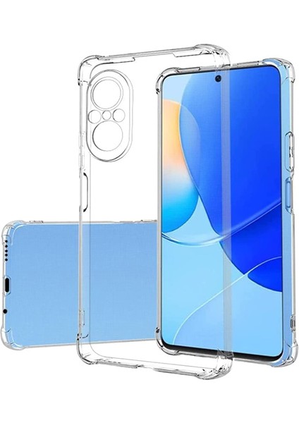 Huawei Nova 9 Se ile Uyumlu Kapak Kamera Korumalı Antişok Airbag Köşe Korumalı Silikon Şeffaf Kılıf