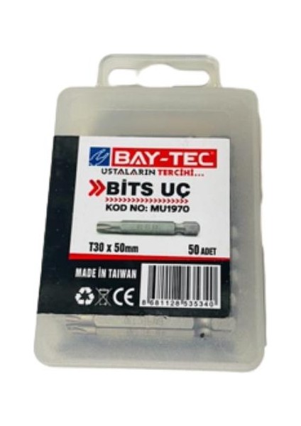 MU1970 T30X50MM Bits Uç 50 Parça fiyatları