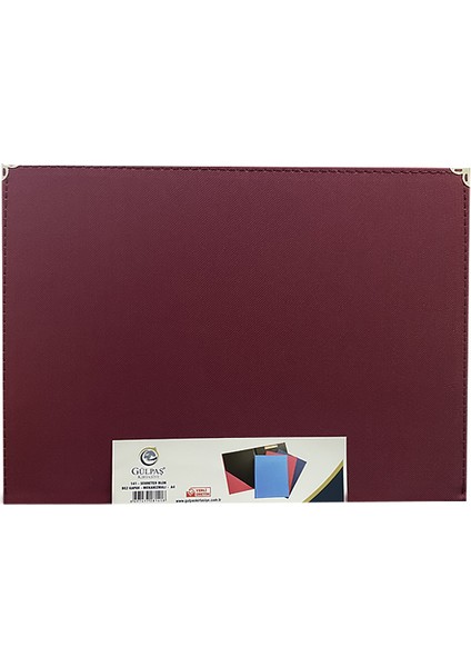 Sekreterlik Bez Kapaklı Bordo