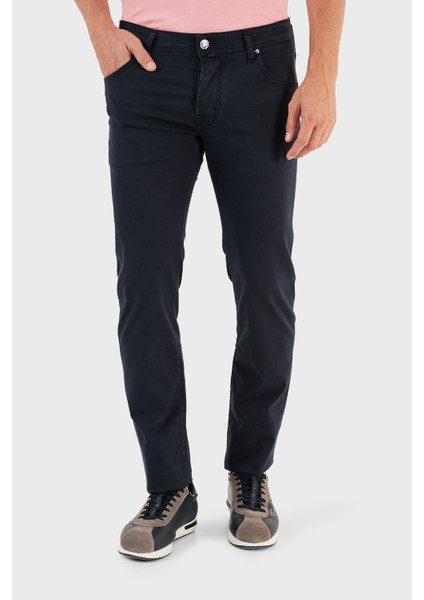Pamuklu Slim Fit Dar Paça Pantolon Erkek Pantolon UQE06 S3756 Y99