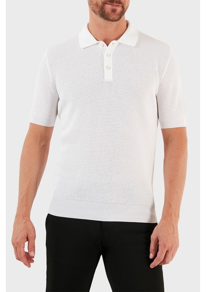 Pamuk Slim Fit Düğmeli Polo T Shirt Erkek Polo T Shirt 57113 20620 002