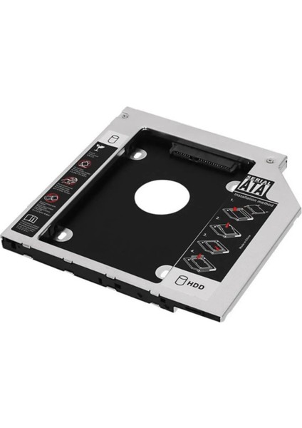 DVD CD Yuvasına Takılan Kızak SSD HDD Kutusu 9.5mm Laptop Notebook Uyumlu 2.5" SSD Takılabilir