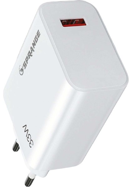 PTX33 33W Qualcomm Quick Charge 4.0 Şarj Başlık USB -Type-C Data & Şarj Kablosu