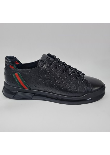 Yumuşak /gerçek Deri Bağcıklı Sneaker Spor Günlük Ayakkabı 17276