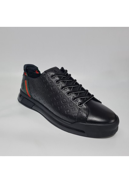Yumuşak /gerçek Deri Bağcıklı Sneaker Spor Günlük Ayakkabı 17276