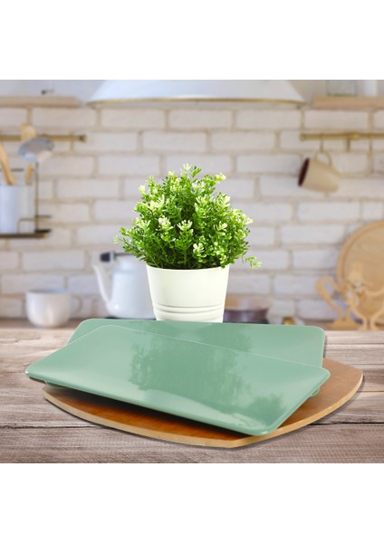 Yeşil Siera Kayık Tabak 33 cm 2 Adet