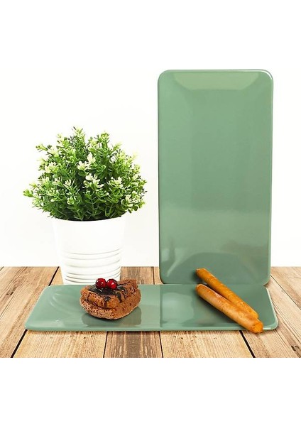 Yeşil Siera Kayık Tabak 33 cm 2 Adet fiyatları