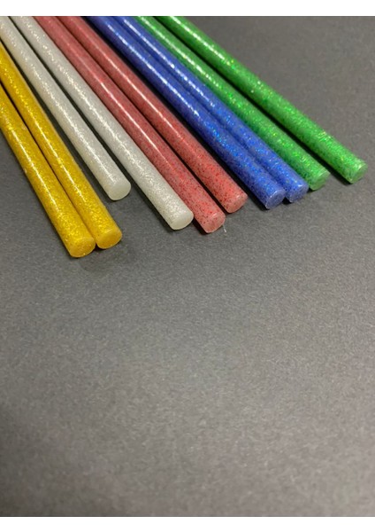 Simli Silikon 18 cm - Ince 10'lu Karışık Paket