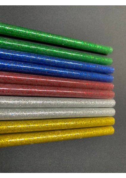 Simli Silikon 18 cm - Ince 10'lu Karışık Paket