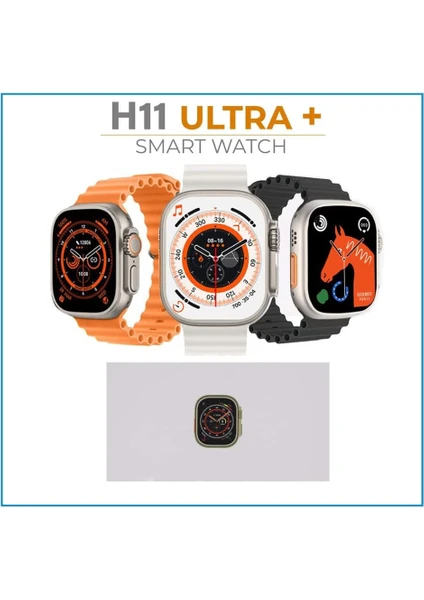 Watch H11+ Ultra Plus Vidalı Sürekli Açık (Kadran) Ekran Hd 49MM Akıllı Saat