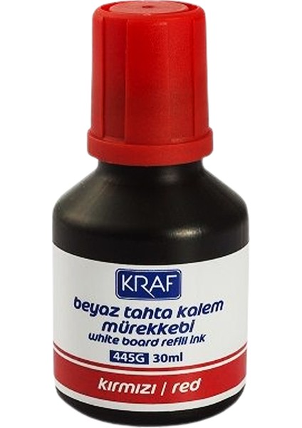 Beyaz Tahta Kalemi Mürekkebi Kırmızı 30ML