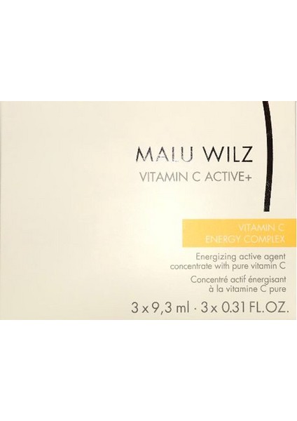 Malu Wilz Vitamin C Active+ C Vitamini Enerji Kompleksi 3x9 3 ml