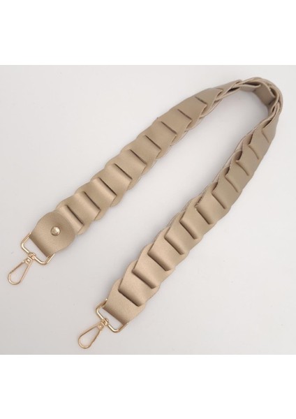 62 cm Yassı Örgü Model Suni Deri Gold Renk Çanta Sapı Light Gold Metalli fiyatları