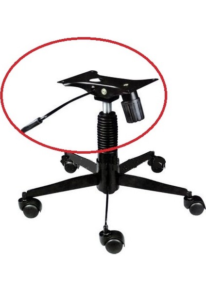 Ofis Büro Çalışma Koltuğu Için Çift Kol Metal Şase Tilt Mekanizma (15X20CM) Yedek Parça