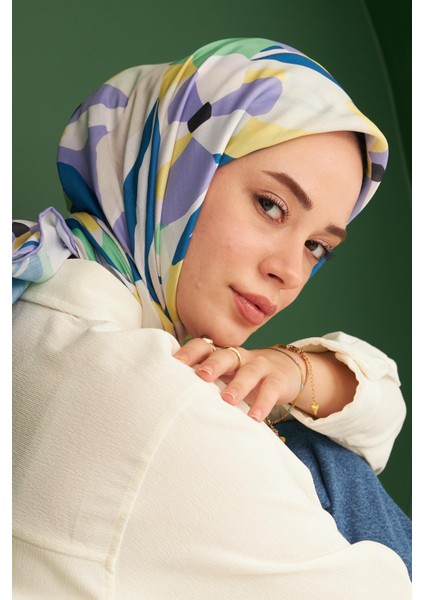 Ipekhan Daphne Desenli Pamuk Eşarp 1108-18 indirimleri