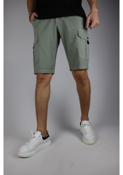 Yazlık Armürlü Kargo Cep Erkek Şort&bermuda INP209