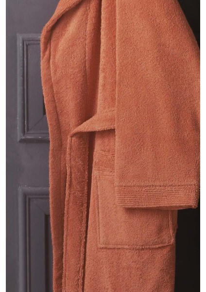 New Soho Somon Şal Yaka L Beden %100 Pamuk Bornoz modelleri