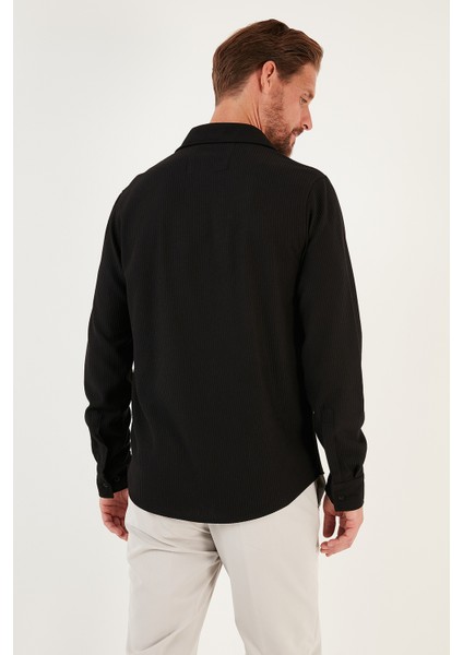 Çift Cepli Uzun Kollu Regular Fit Gömlek Erkek Gömlek CF24W127221 indirimleri
