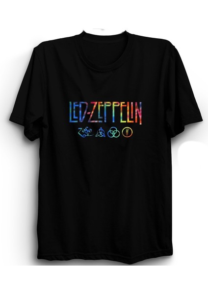 LED Zeppelin, Colourful Rock Metal Grup Tişörtü