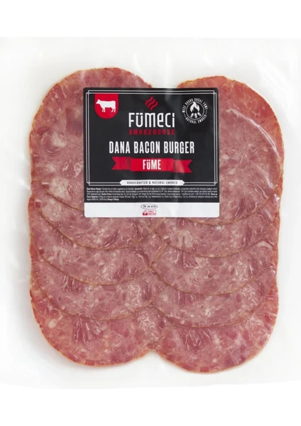 Fümeci Smokehouse %100 Dana Bacon 250 gr