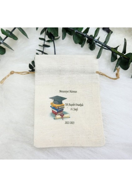 30 Adet Okul Mezuniyet Baskılı 9X12 cm Baskılı Lavanta Kesesi Lik