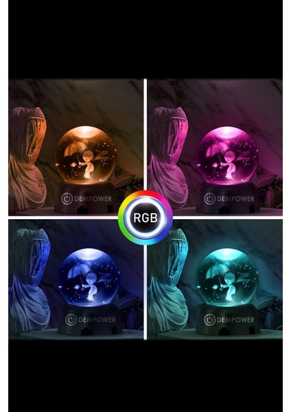 Küçük Prens Işıklı 3D Renkli LED Işıklı Küre Dekoratif Hediyelik fiyatları