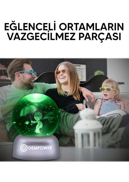Küçük Prens Işıklı 3D Renkli LED Işıklı Küre Dekoratif Hediyelik modelleri
