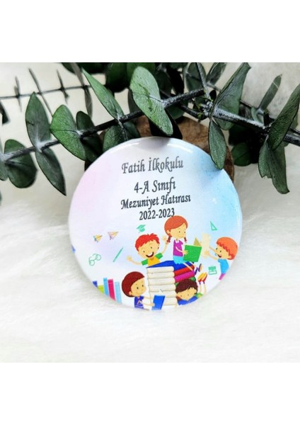 15 Adet Mezunlar Baskılı Metal Açacak Magnet Mezuniyet Hatırası