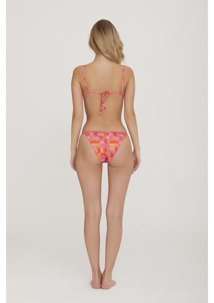 Kadın Defne Turuncu Üçgen Bikini 3C5T3N6 modelleri