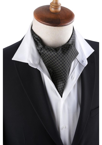 Siyah Küçük Desen Erkek Fular K452 fiyatları