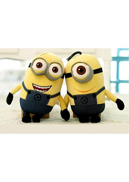 Ithal Kumaş Minions Çılgın Hırsızlar 2’li Set Stuart & Bob Peluş Oyuncak Oyun & Uyku Arkadaşı 45 Cm.