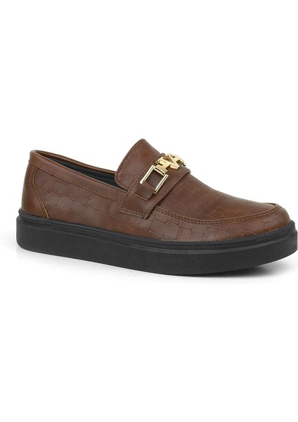 Taba Tokalı Loafer Çocuk Klasik Ayakkabı