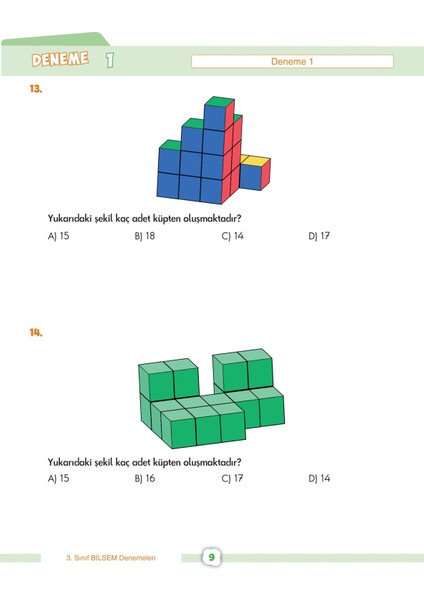 Tonguç Akademi 3. Sınıf Şampiyon Paketi 3. Sınıf Bilsem Deneme Sınavı