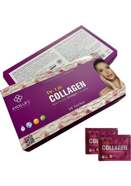 Ayoslife Dr. Life Collagen Kök Hücreli, Probiyotikli, Vitamin ve Mineral Complex