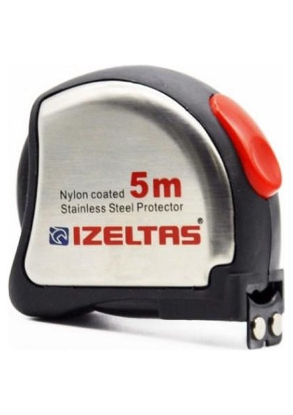 Izeltaş Şerit Metre 5 Mt. Paslanmaz Stoplu Mıknatıslı 0588150015
