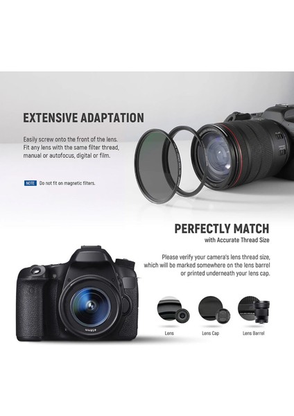 Rise(Uk) 55MM-58MM Step-Up Ring Filtre Çevirici Adaptör fırsatları