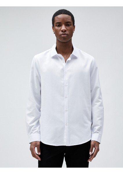 Spor Gömlek Slim Fit Klasik Yaka Uzun Kollu Non Iron modelleri