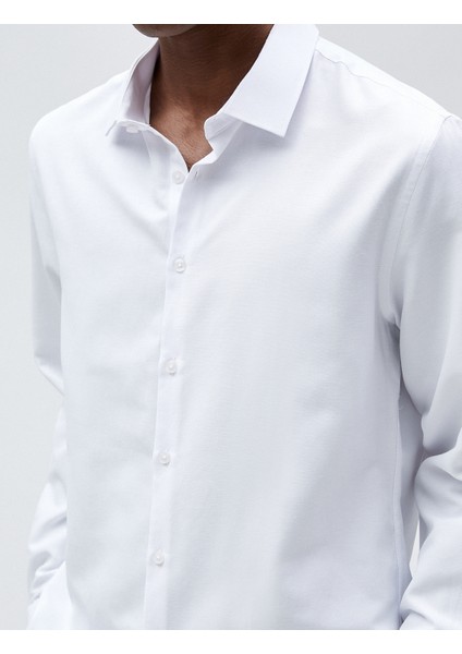 Spor Gömlek Slim Fit Klasik Yaka Uzun Kollu Non Iron indirimleri