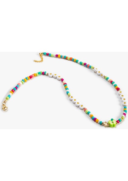 Boncuklu Kolye Minimal Yıldız ve Elma Figürlü modelleri