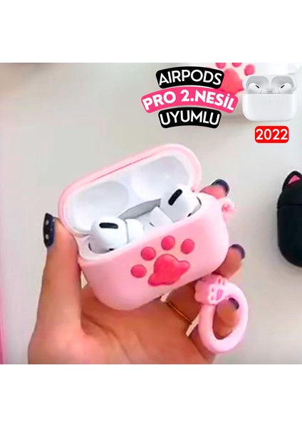 Airpods Pro 2. Nesil Uyumlu Pembe Pati Desenli Figürlü Sevimli Kulaklık Kılıfı modelleri